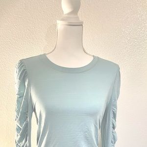 CUPIO Ruched long sleeves top